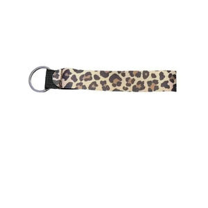 Leopard Print Wristlet Key Chain